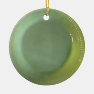 Green Jadeite Plate Ceramic Tree Decoration