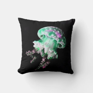 Green Jellyfish Pillow