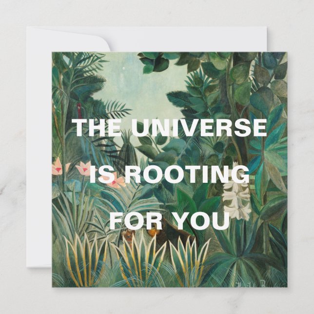 Green Jungle Painting Universe is Rooting (Front)