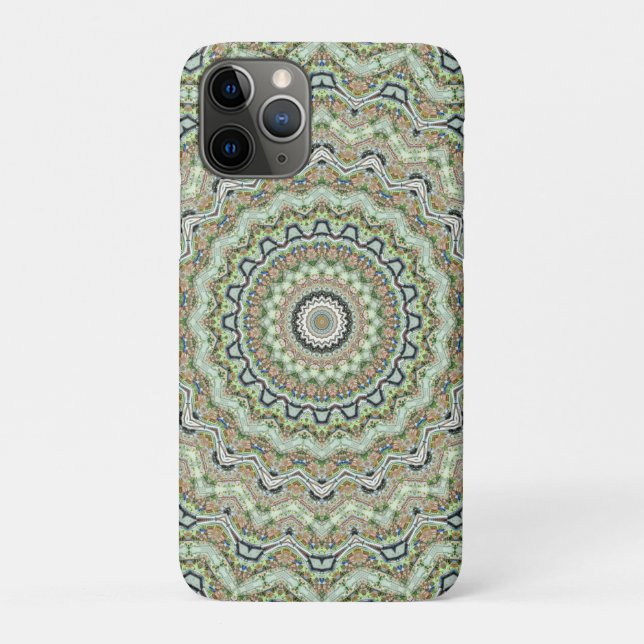 Green kaleidoscope Case-Mate iPhone case (Back)