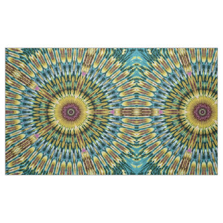 Green Kaleidoscope Summer Fabric