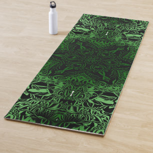 Green Kaleidoscope Yoga Mat