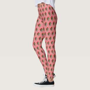 "Green Kidney Character with Red High" Leggings