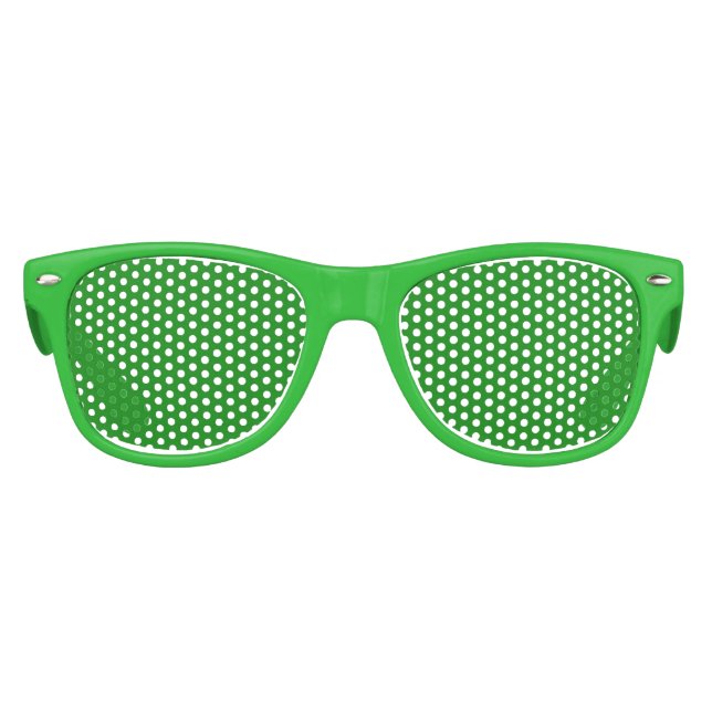 Green Kids Retro Party Shades (Front)