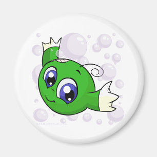 Green Kiko swishing through Kiko Lake Magnet