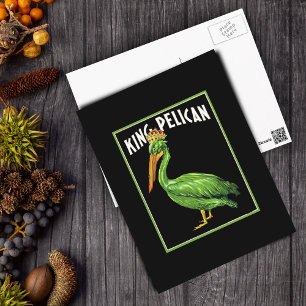 Green King Pelican Postcard