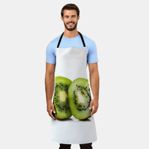 Green kiwi fruit apron