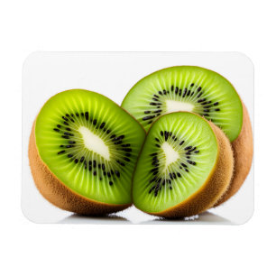 Green kiwi fruit magnet