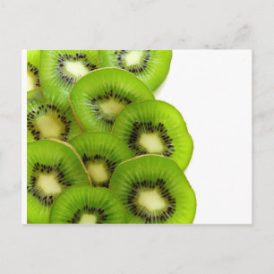 Green Kiwi Fruit Postcard