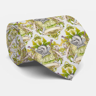 Green Knight Family Crest Tie