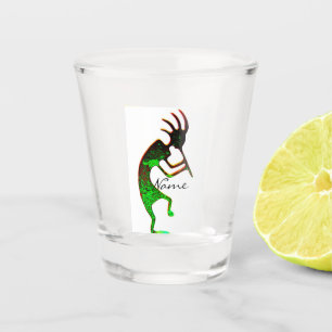 Green Kokopelli Thunder_Cove Shot Glass
