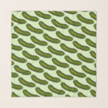 Green Kosher Dill Pickle Print Sour Pickles Foodie Scarf<br><div class="desc">Design features an original marker illustration of a green kosher dill pickle. Perfect for your favourite foodie!

Don't see what you're looking for? Need help with customisation? Click "contact this designer" to have something created just for you!</div>