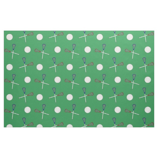 Green lacrosse pattern fabric (Yard)