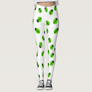 Green Lady Bug Leggings
