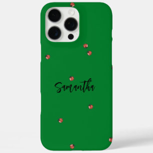 Green Ladybug iPhone 16 Pro Max Case