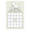 Green Lamb Baby Shower Bingo