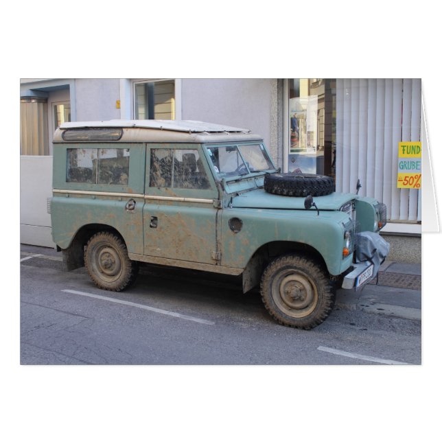 Green Land Rover (Front Horizontal)