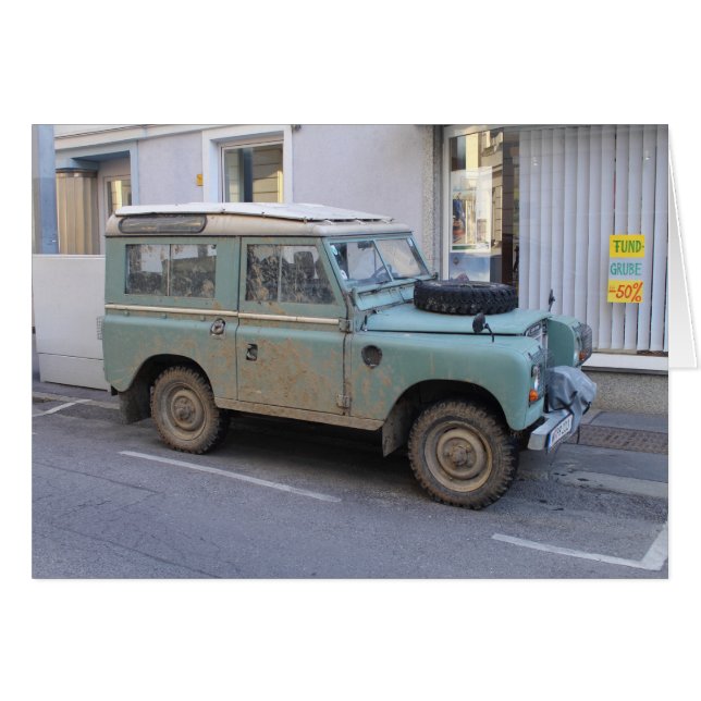Green Land Rover (Front Horizontal)