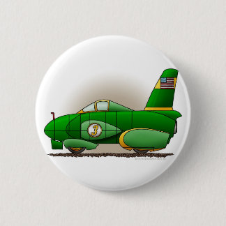 Green Land Speed Race Car Pins