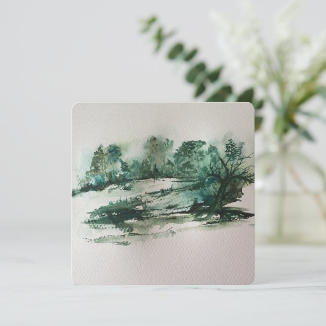 Green landscape abstract   (Standing Front)