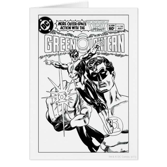 Green Lantern - Action Comic Cover, Black and Whit (Front)