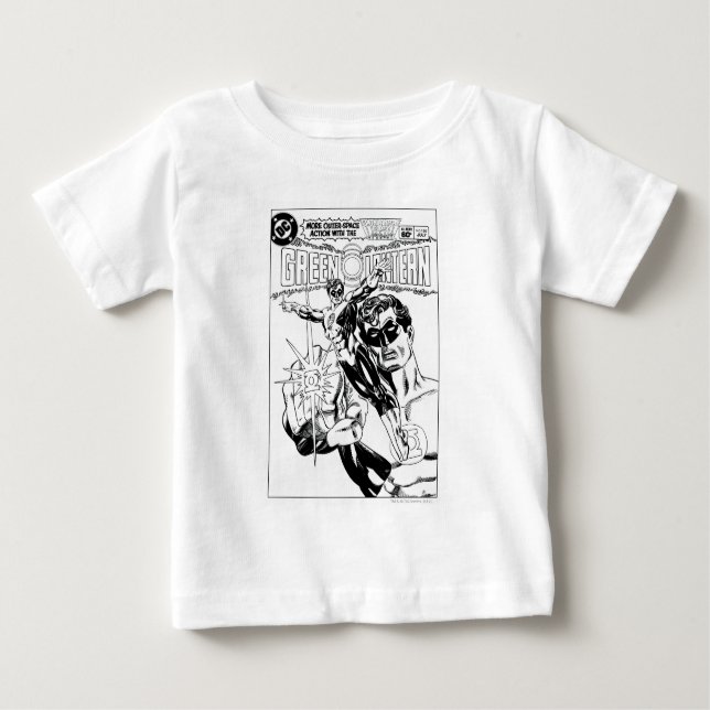 Green Lantern - Action Comic Cover, Black and Whit Baby T-Shirt (Front)