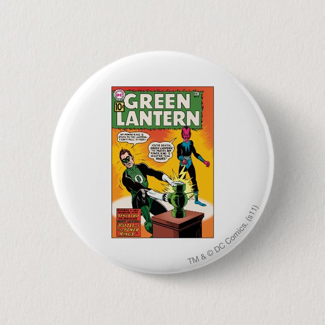 Green Lantern and Sinestro Cover 6 Cm Round Badge (Front)