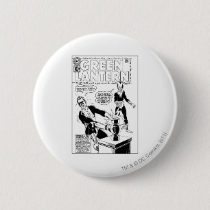 Green Lantern and Sinestro Cover, Black and White 6 Cm Round Badge