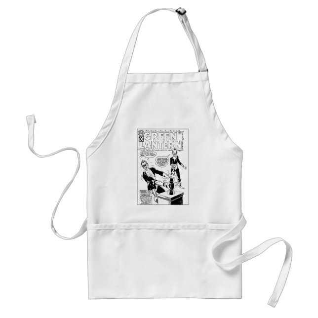 Green Lantern and Sinestro Cover, Black and White Standard Apron (Front)
