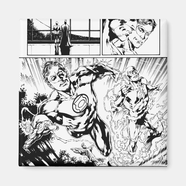 Green Lantern and The Flash Panel 2 Magnet (Front)