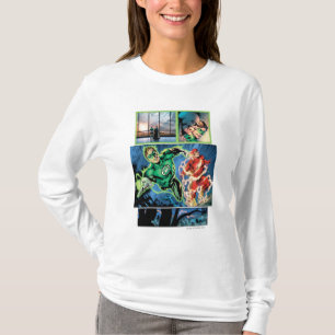Green Lantern and The Flash Panel T-Shirt