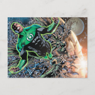 Green Lantern and the Moon Postcard