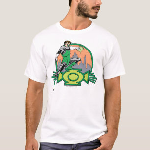 Green Lantern City Background and Logo T-Shirt