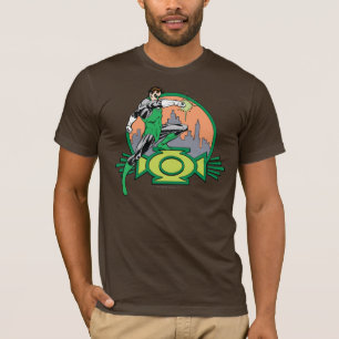 Green Lantern City Background and Logo T-Shirt