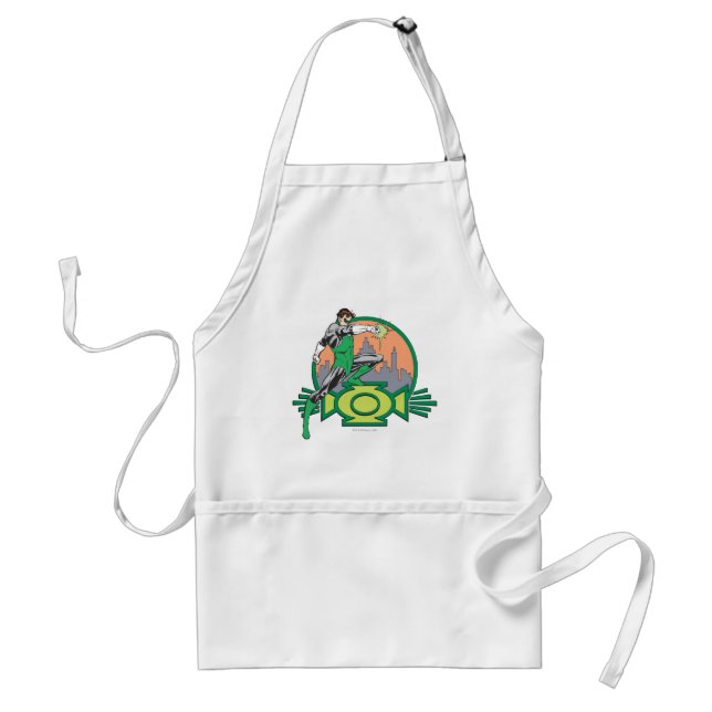 Green Lantern & Cityscape Standard Apron (Front)