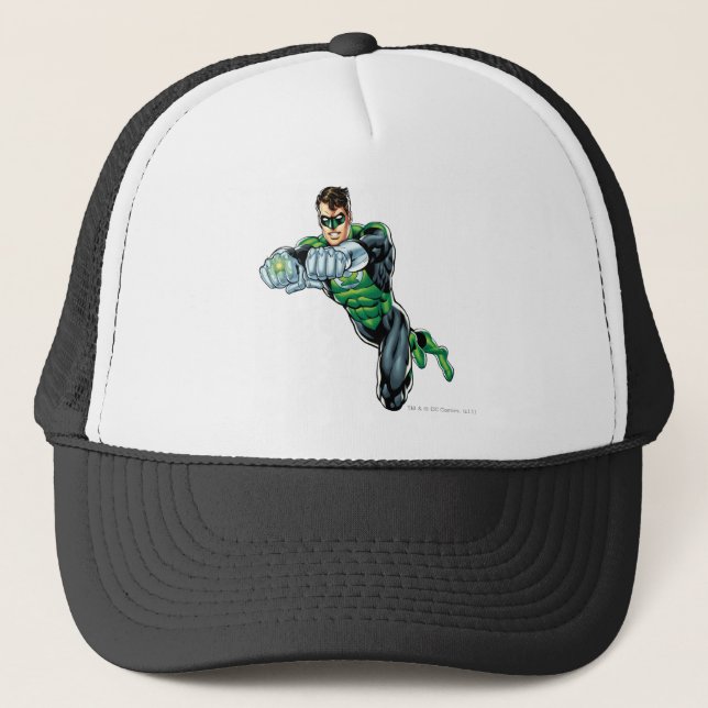 Green Lantern - Comic, Both arms forward Trucker Hat (Front)
