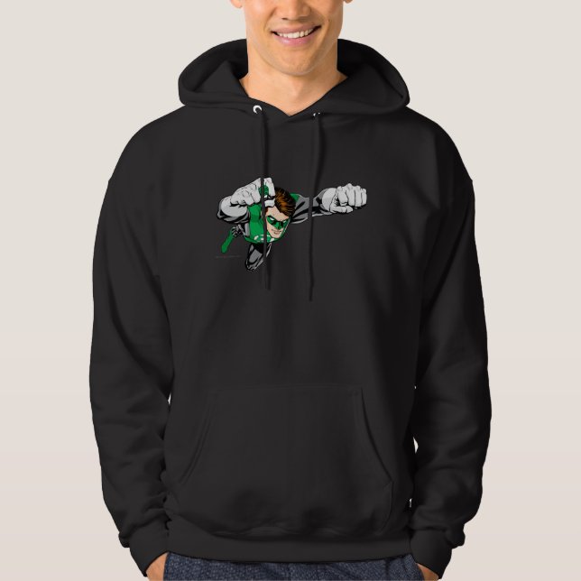 Green Lantern - Comic, Flying Right Hoodie (Front)