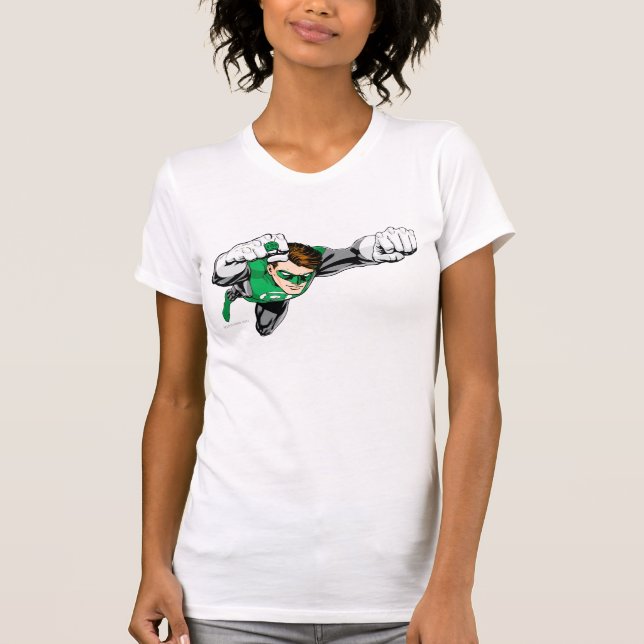 Green Lantern - Comic, Flying Right T-Shirt (Front)