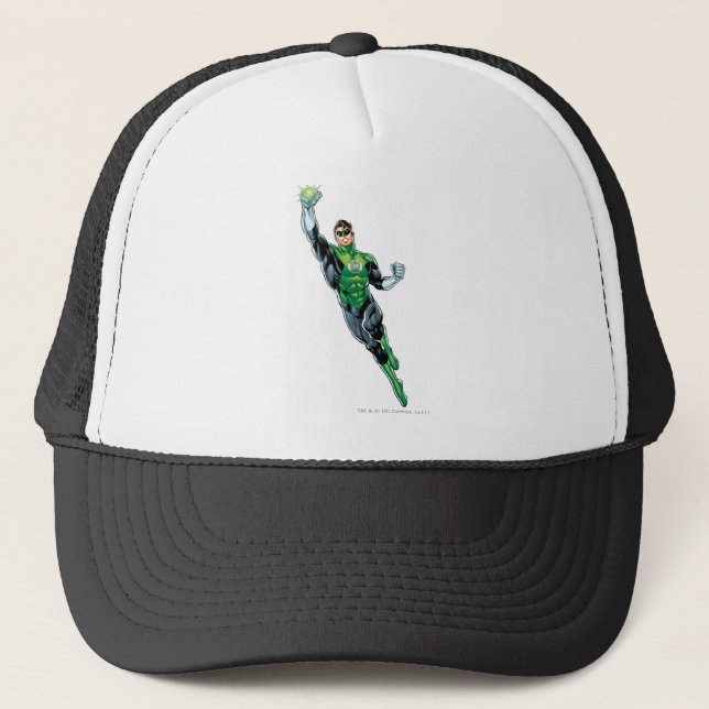 Green Lantern - Comic, Flying Up Trucker Hat (Front)