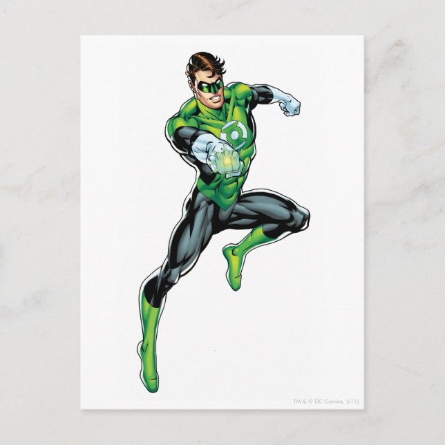 Green Lantern - Comic, Jumping Postcard (Front)