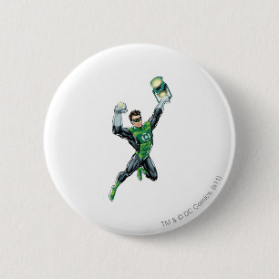 Green Lantern - Comic, with lantern 6 Cm Round Badge