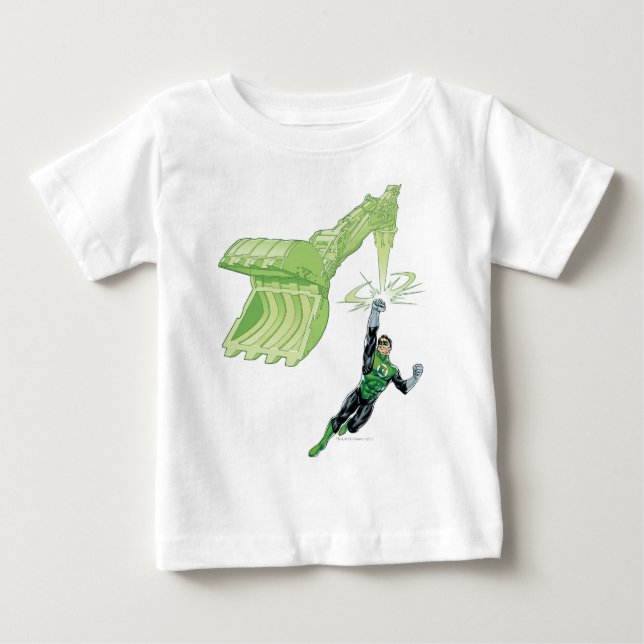Green Lantern - Comic, with machine Baby T-Shirt (Front)