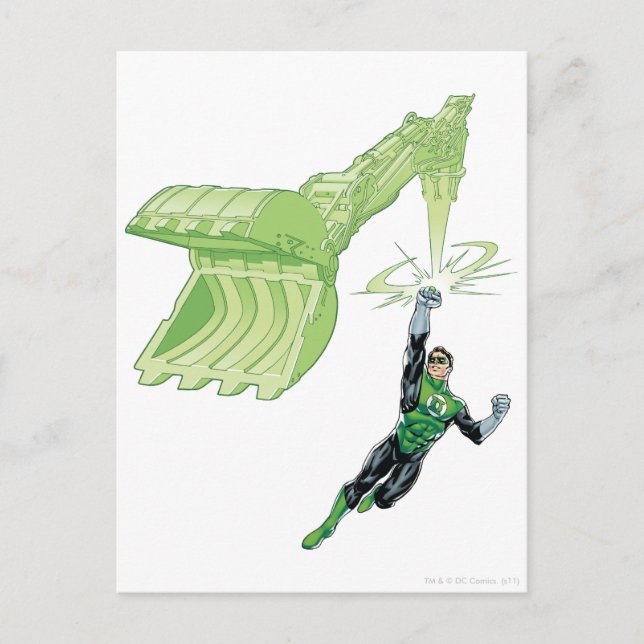 Green Lantern - Comic, with machine Postcard (Front)