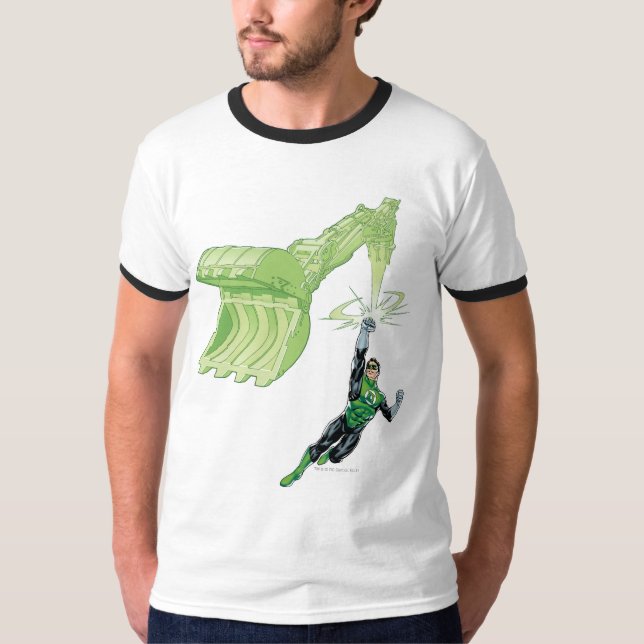 Green Lantern - Comic, with machine T-Shirt (Front)