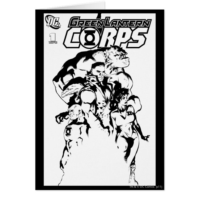 Green Lantern Corps, Black and White (Front)