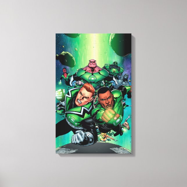 Green Lantern Corps Canvas Print (Front)