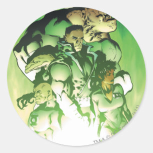 Green Lantern Corps Classic Round Sticker