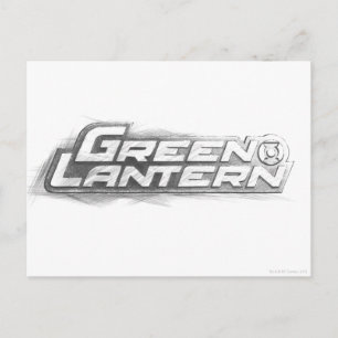 Green Lantern Drawing Postcard