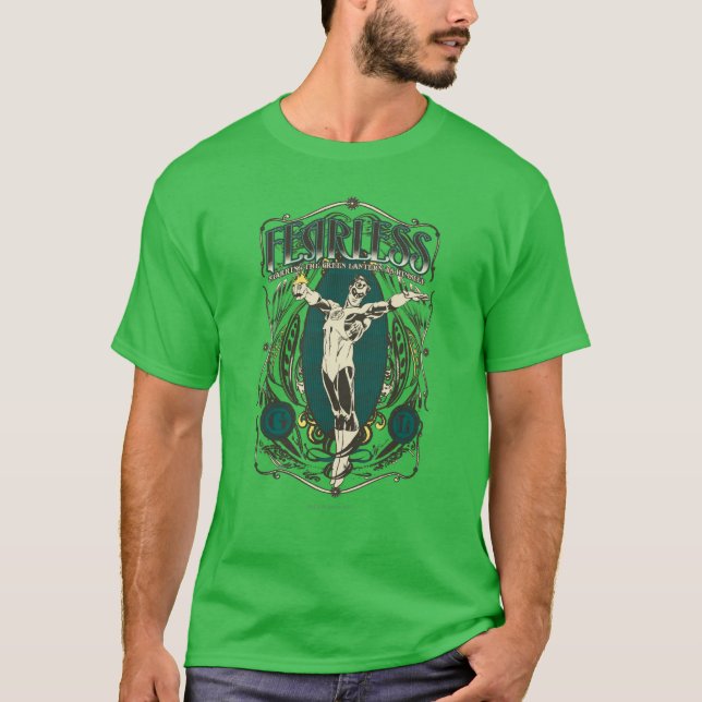 Green Lantern - "Fearless" Poster T-Shirt (Front)