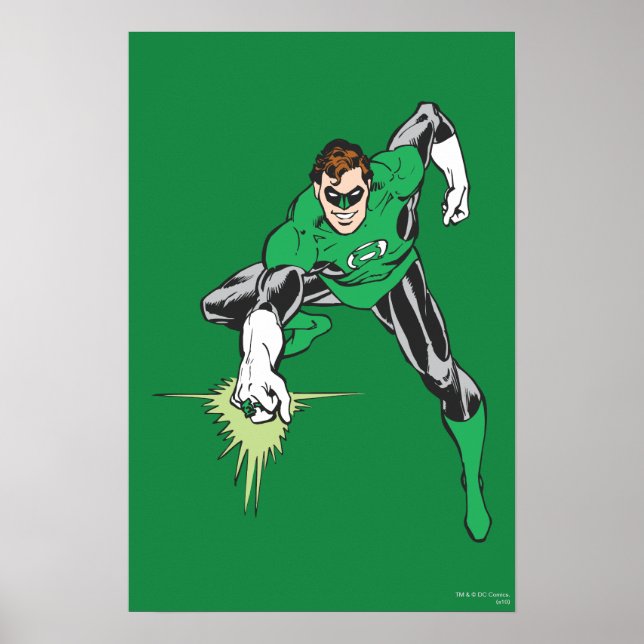 Green Lantern Fight Poster (Front)